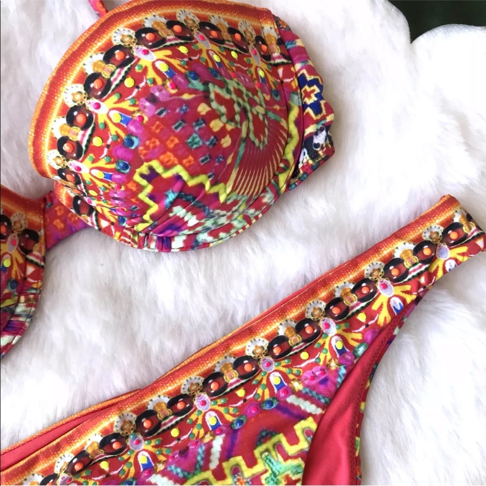 NEW Camilla Sacred Weave Bandeau Swimsuit Bikini - Picture 4 of 7